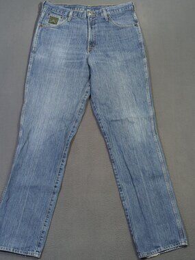 Cinch Jeans Men's 35x36 Blue Western Denim Green Label Cowboy Rodeo